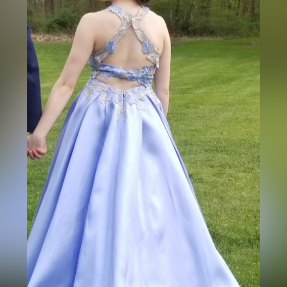 Blue Prom Dress - Picture 4 of 4